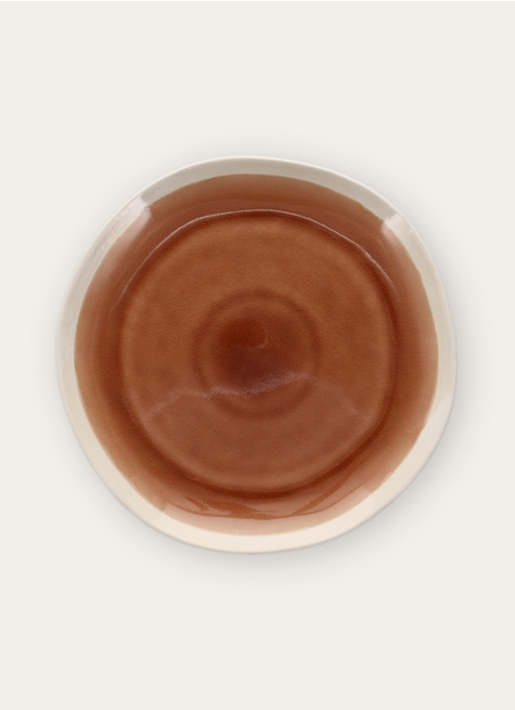 ASSIETTE PLATE EN GRÈS RÉACTIF