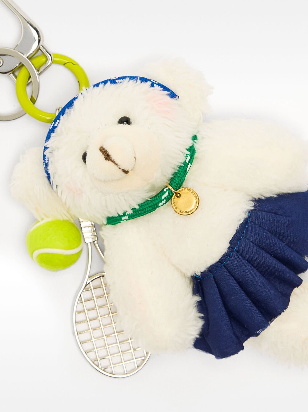 Keychain with bear charm