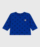 Tee-shirt bébé en coton à manches longues, imprimé étoiles