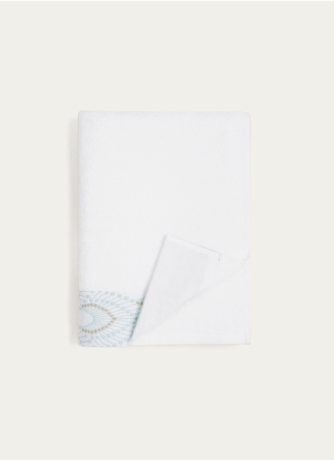 DRAP DE BAIN UNI SABRINA AVEC LITEAU FANTAISIE