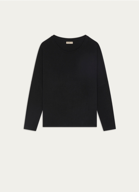 TEE-SHIRT MANCHES LONGUES EN MAILLE DOUCE