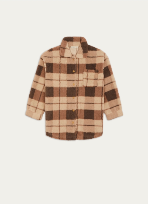 VESTE POLAIRE À CARREAUX