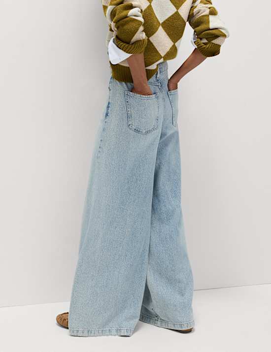 Jean coupe large en Lyocell™ mélangé