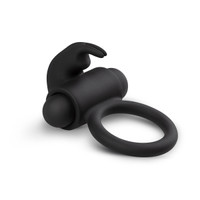 EasyToys - Cockring avec stimulateur clitoridien - Noir