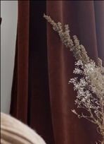 RIDEAU THERMIQUE UNI EN VELOURS DOUBLÉ POLAIRE