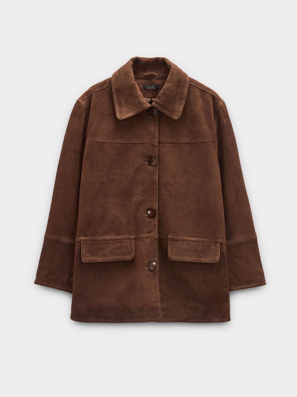 Veste en cuir avec poches