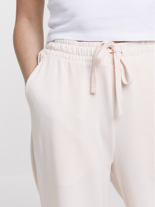 Pantalon jogging rose perle femme