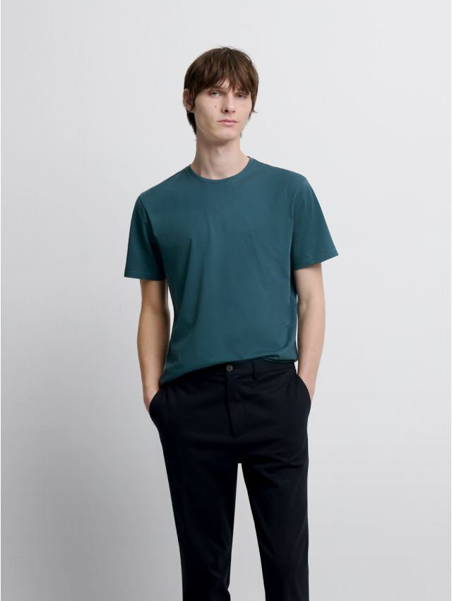 T-shirt col rond en coton Supima®