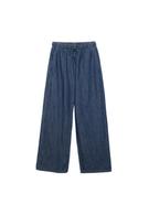 Pantalon fluide denim à cordon