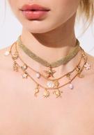 Set 2 colliers charms marins