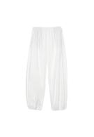 Pantalon large en popeline