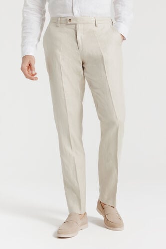 Pantalon de costume confort 100% lin