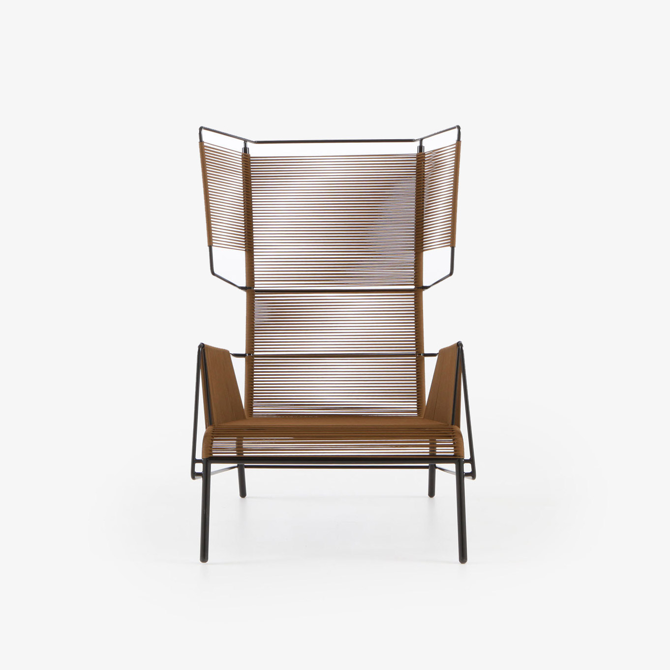Fifty. Armchair brown indoor / outdoor