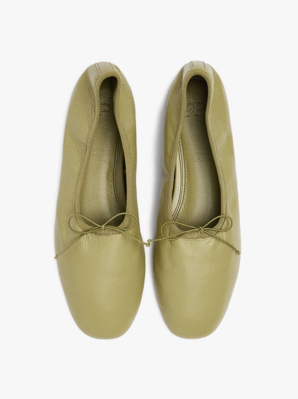 Ballerines en cuir avec élastique