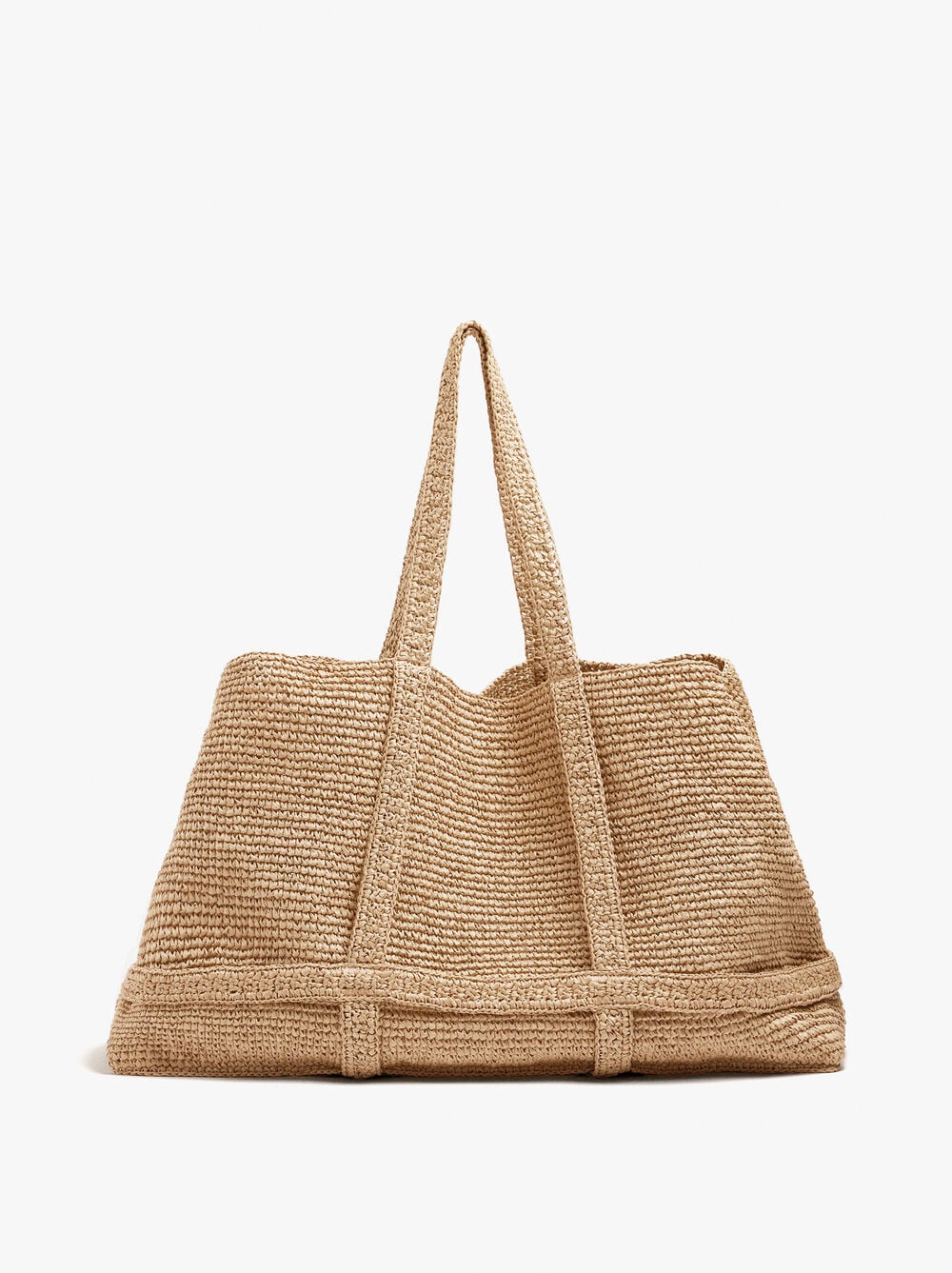 Sac shopper avec effet paille