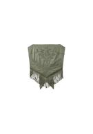 Top bustier brodé à franges