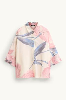 Blouse-chemise - à fleurs