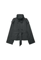 Trench col montant avec ceinture
