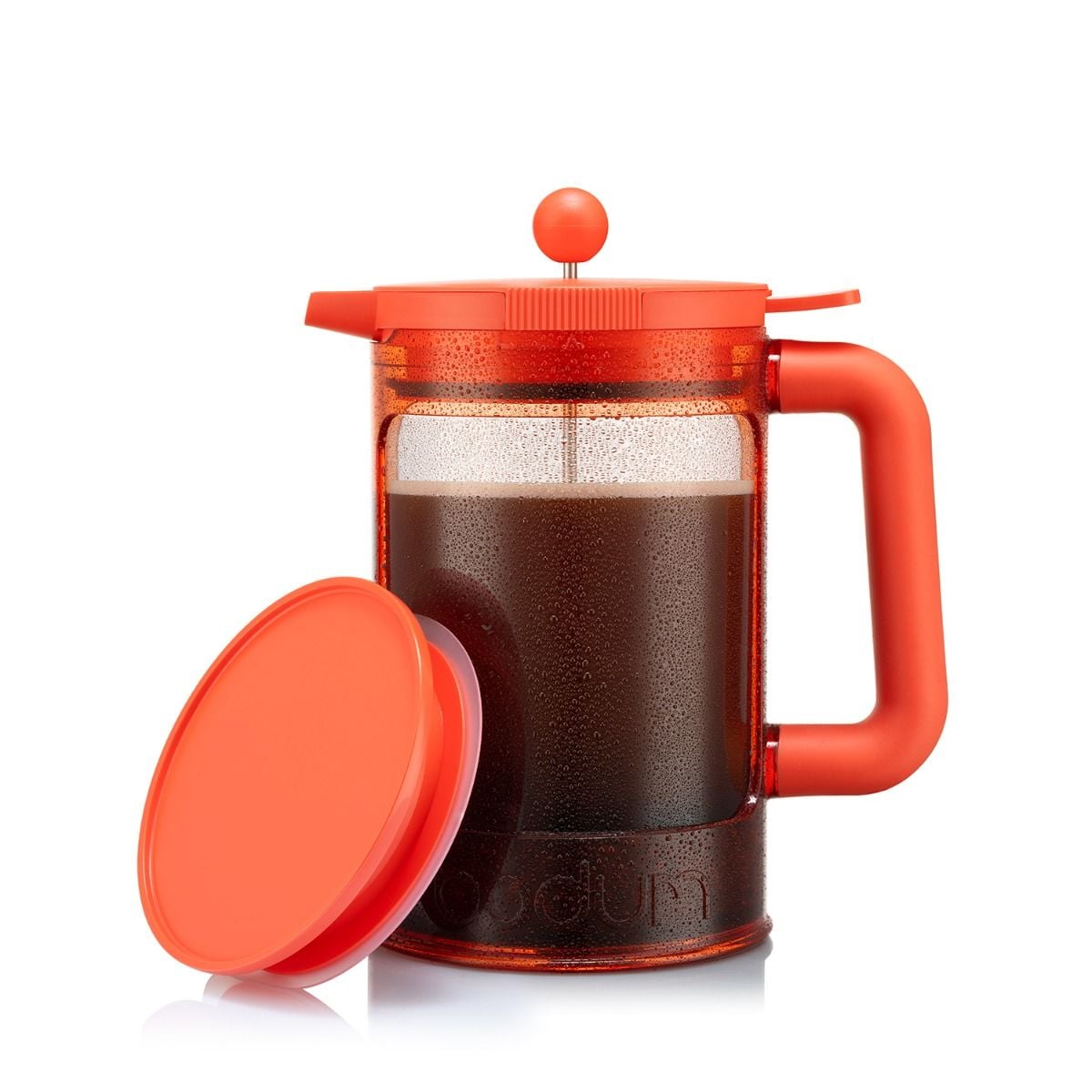 Cafetière à piston, 12 tasses, 1.5 l, en plastique, avec deux couvercles
