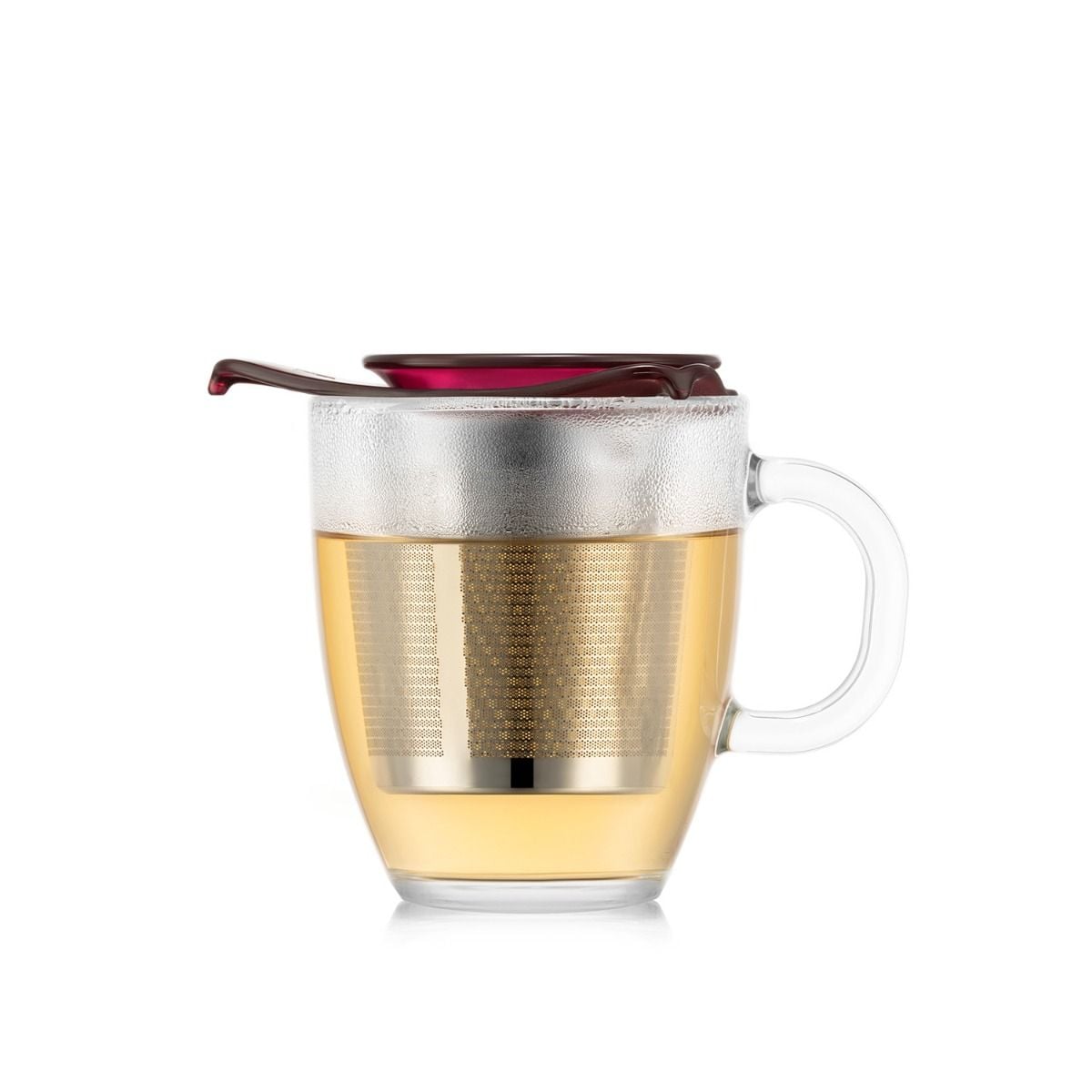 Mug en verre trempé, 0.35 l, filtre en inox