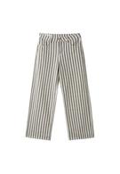 D91 Jean wide leg taille basse en serge