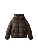Blouson matelassé basique avec capuche