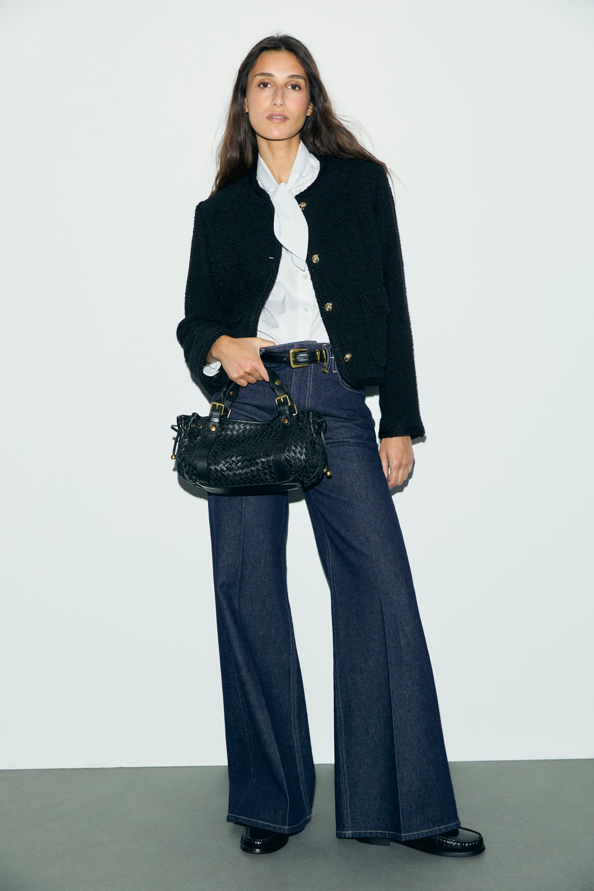 Veste en tweed et galons en lurex - JUDYE