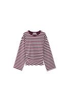 T-shirt B11 rayé à manches longues, coupe ajustée d'inspiration japonaise