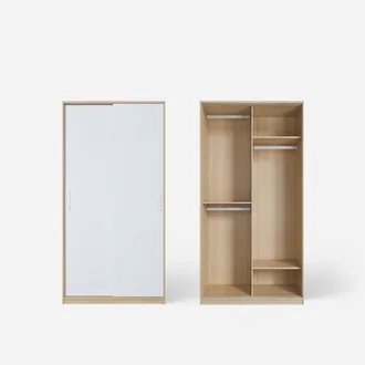 아임빅 슬라이딩 옷장 100cm 행거형 짧은옷장 8종
