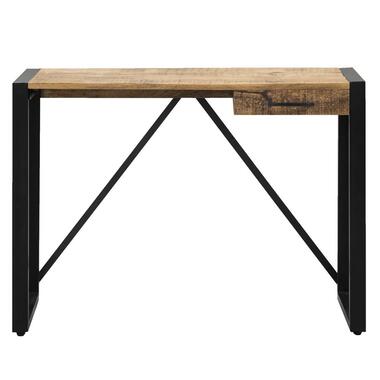 Bureau Kyan - noir/couleur naturelle - 78x110x40 cm