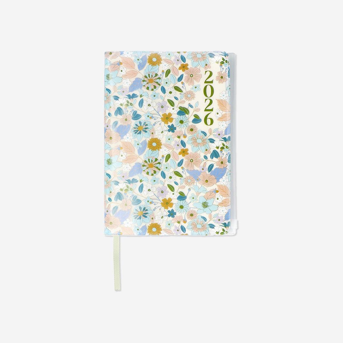Agenda quotidien fleuri A5 2026 - Anglais
