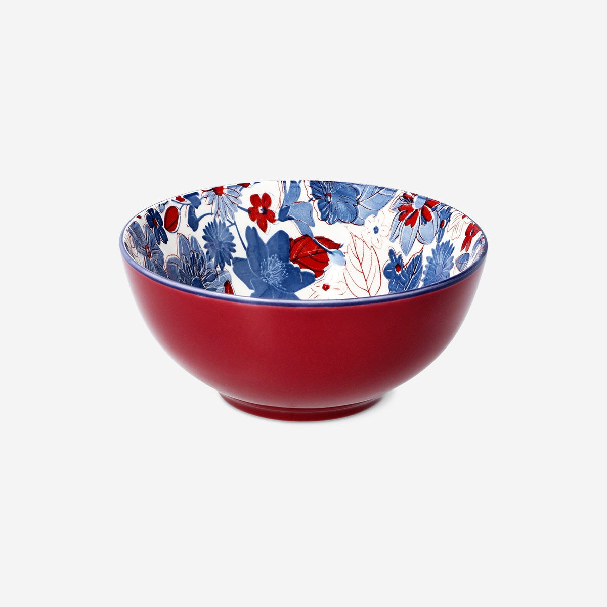Bol céramique fleuri - 13 cm