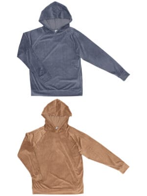 Sweat à capuche d’intérieur velours côtelé taille S – XL
