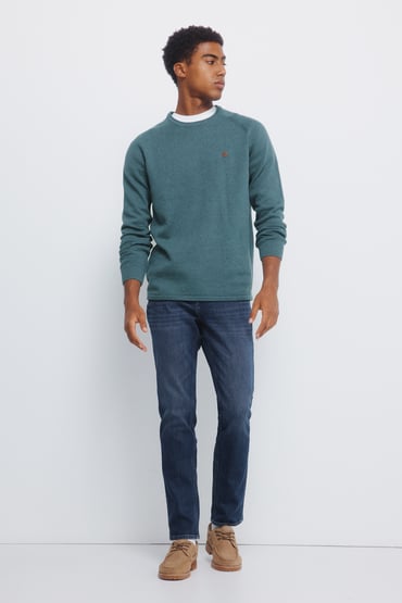 Slim fit medium dark wash jeans