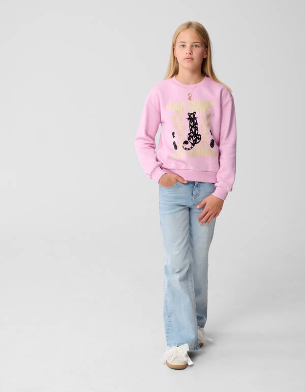 Flared Fit Jeans Bleached