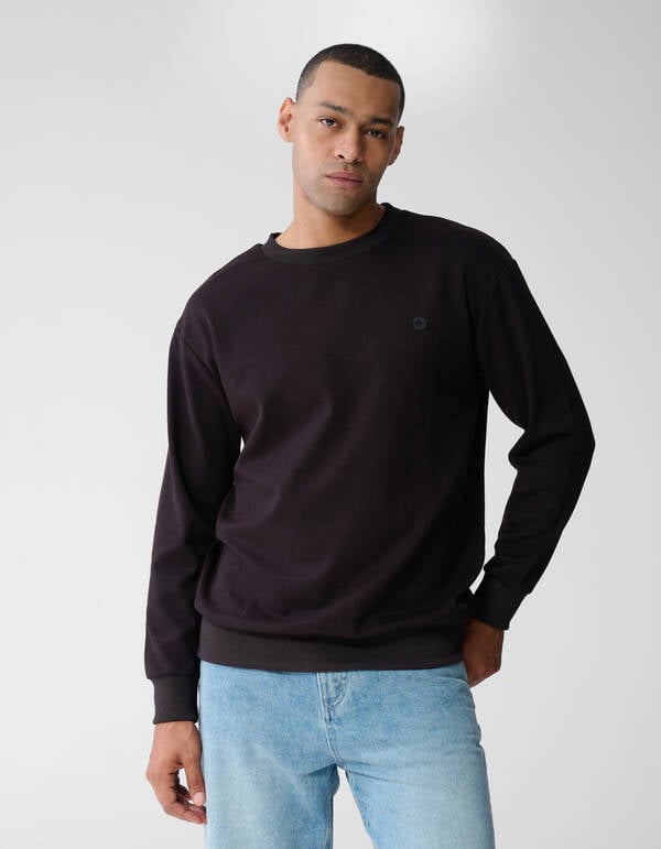 Knit Logo Sweater Donkerbruin