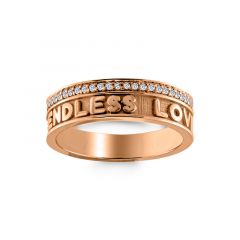 Nomelli Goia Veretta ring (9k rose-gold) (CZ54x1mm)