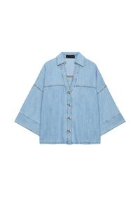 Z1975 WIDE SLEEVE DENIM SHIRT