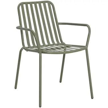 Stapelstoel Vence - groen - 80x55x62 cm