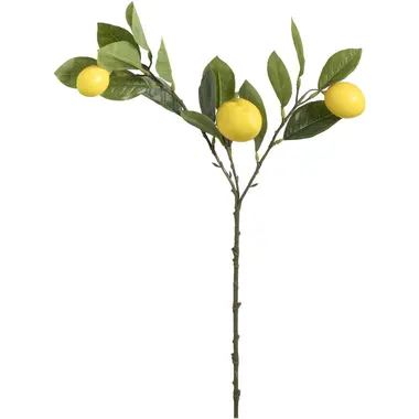 Kunstbloem Lemon Spray - geel - 65 cm