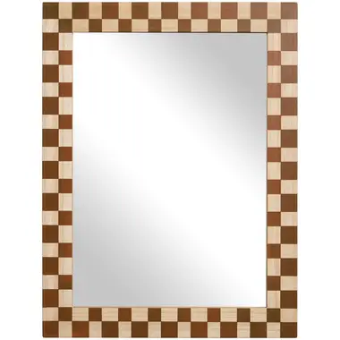 Spiegel Check - bruin - 50x38 cm product