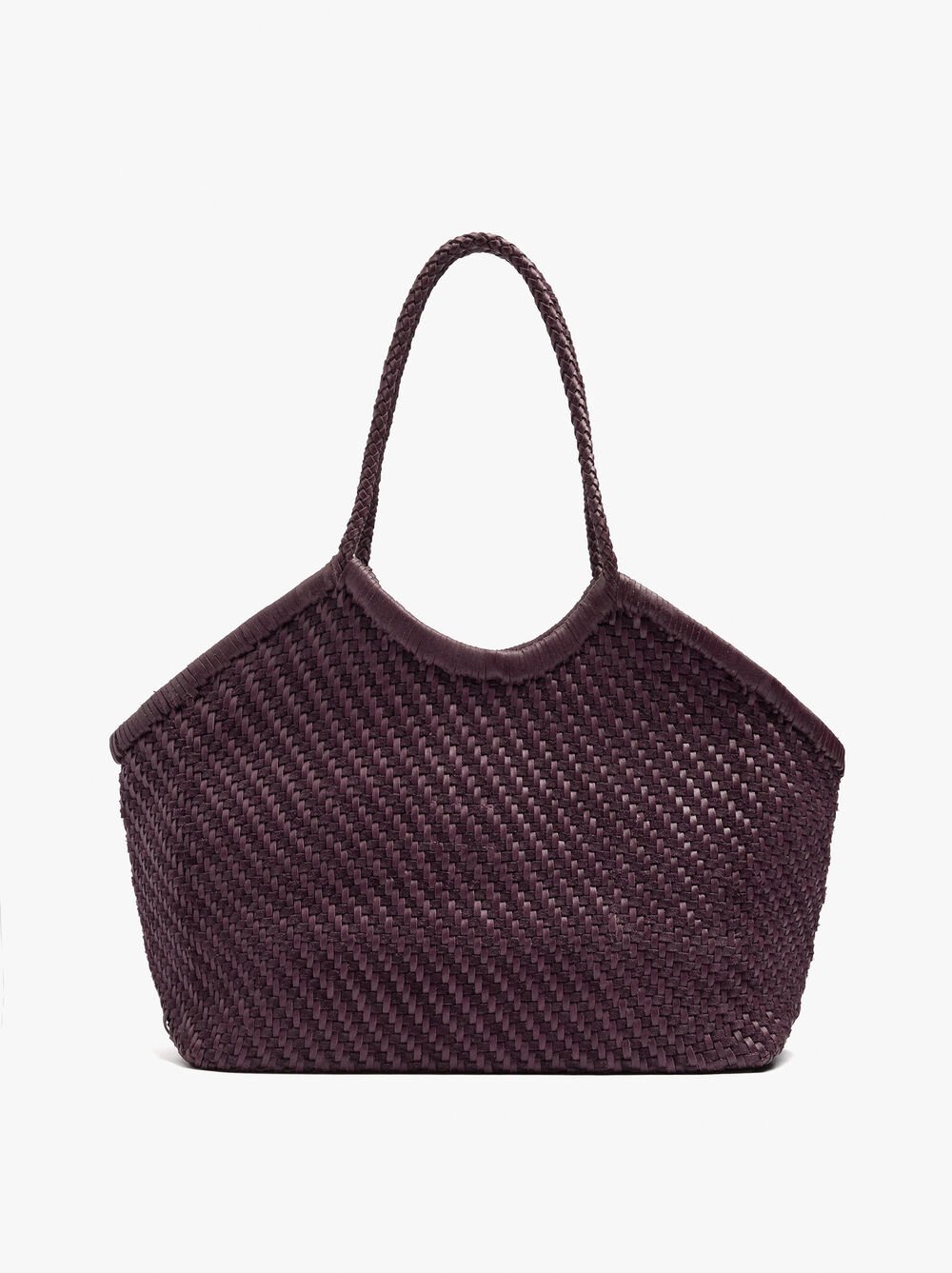 Pleciona torba shopper ze skóry