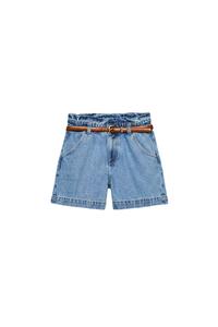 BELTED BAGGY BERMUDA SHORTS