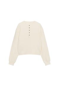 COTTON WAFFLE-KNIT JUMPER