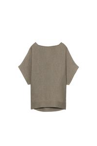 KNIT TOP WITH FLUID BACK NECKLINE
