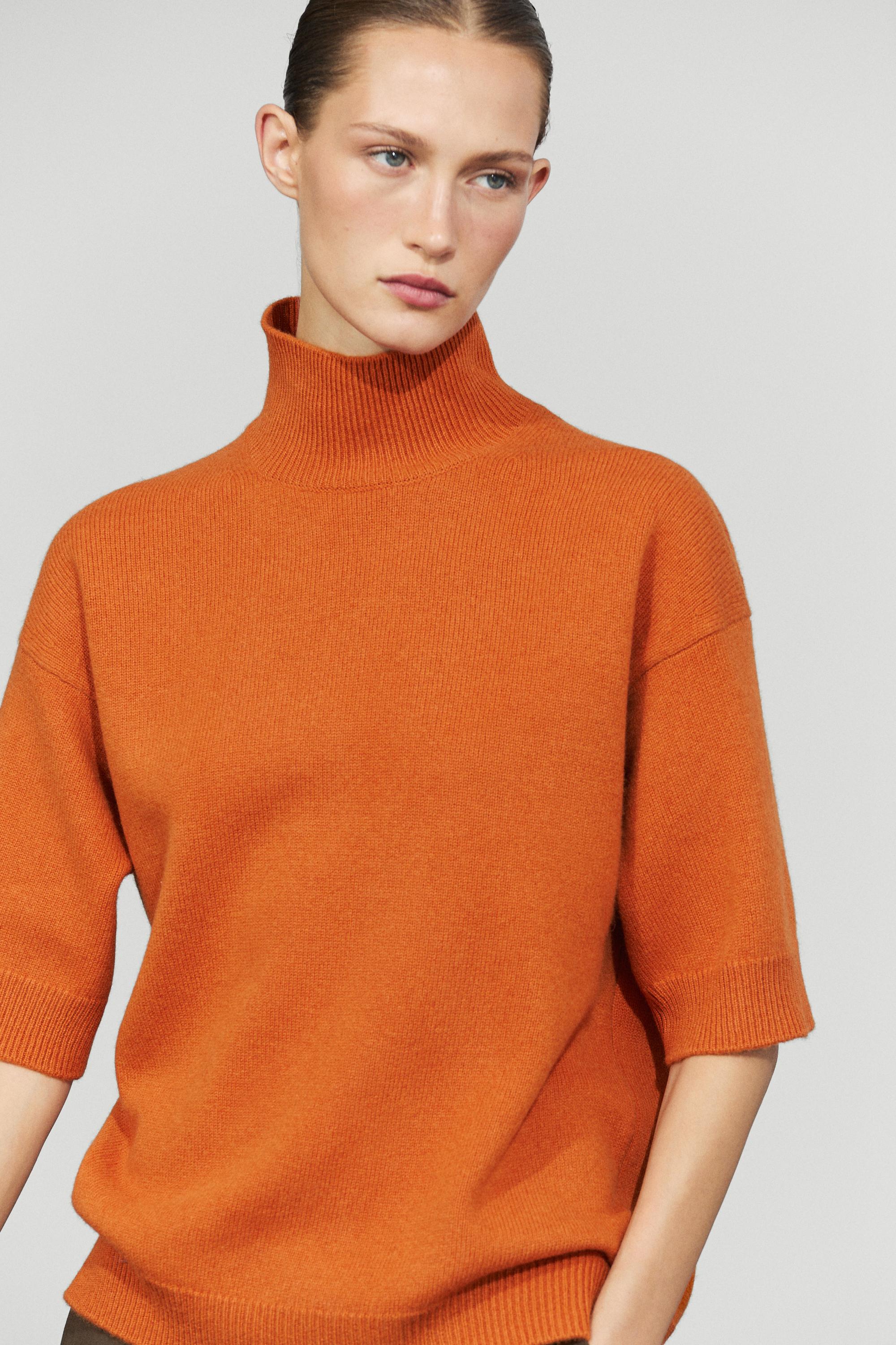 Oversize short sleeve knit sweater