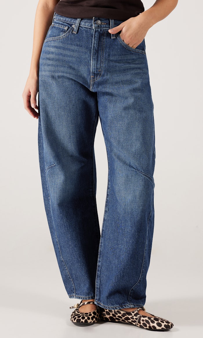 Cinch Barrel Mörkblå Jeans